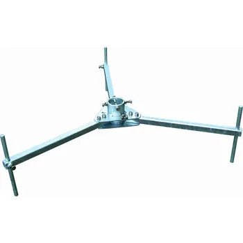 Hromosvod Dehn 105351 Tříramenný stativ výškově stavitelný pro trubky D50mm náklon 10°FeZn