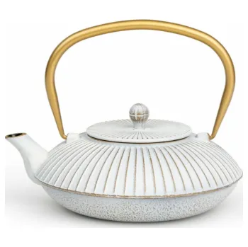 Konvice na čaj Bredemeijer Teapot Linhai 1,1l Cast Iron white 153032