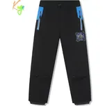 Dětské softshellové kalhoty zateplené Kugo HK5059 černé