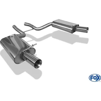 Tlumič výfuku Fox Sportauspuff koncový tlumič výfuku s koncovkou 1x90 typ 24 na obou stranách pro Audi S4 B6 s motorem 4.2 SLEVA 2%