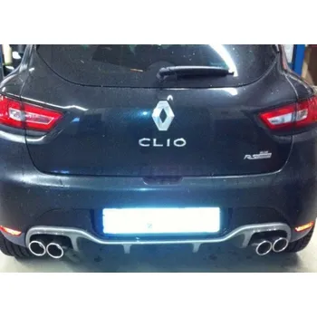 Tlumič výfuku Fox Sportauspuff koncový tlumič výfuku s koncovkou 2x80 Typ 16 na obou stranách pro Renault Clio IV s motorem 1.6 RS SLEVA 2%