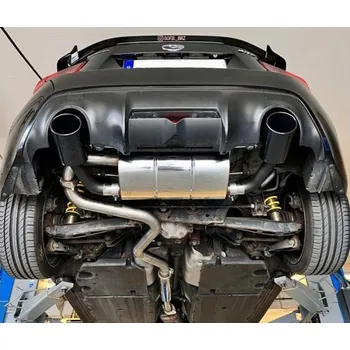 Tlumič výfuku Fox Sportauspuff koncový tlumič výfuku s koncovkou 129x106 Typ 32 černá na obou stranách pro Subaru BRZ 2012- s motorem 2.0, včetně předního tlumiče SLEVA 2%