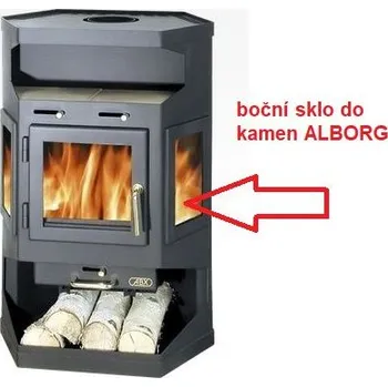 Krbová kamna ABX - boční sklo do kamen ALBORG