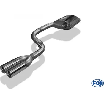 Tlumič výfuku Fox Sportauspuff koncový tlumič výfuku s koncovkou 2x80 Typ 13 pro Mercedes třída M W163 s motorem 3.2, 3.7, 4.0 CDI, 4.3 SLEVA 2%