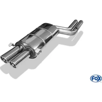 Tlumič výfuku Fox Sportauspuff koncový tlumič výfuku s koncovkou 2x76 Typ 17 pro Audi A8 D2 s motorem 3.7 SLEVA 2%