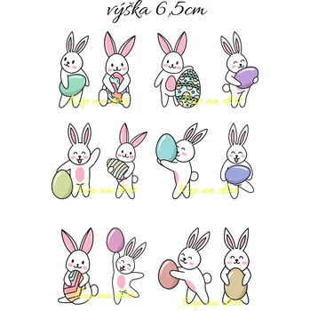 Jedlá dekorace na dort Jedlý obrázek A4 - Velikonoční zajíc