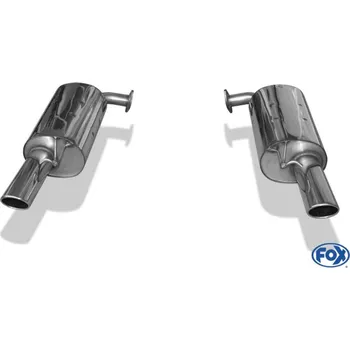 Tlumič výfuku Fox Sportauspuff koncový tlumič výfuku s koncovkou 115x85 Typ 32 na obou stranách pro Lexus GS 1997-2005 s motorem 3.0, 4.0, 4.3 SLEVA 2%