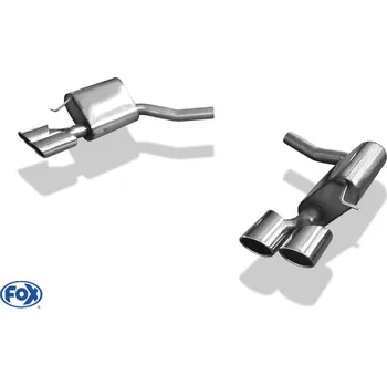 Tlumič výfuku Fox Sportauspuff koncový tlumič výfuku s koncovkou 2x106x71 Typ 32 na obou stranách pro Mercedes třída E W212 2009- s motorem 3.0, 3.0 CDI, 3.5, 5.5 SLEVA 2%
