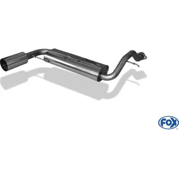 Tlumič výfuku Fox Sportauspuff koncový tlumič výfuku s koncovkou 1x114 Typ 10 pro Honda Civic III s motorem EC8/9 ED6/7/9 EE8/9 SLEVA 2%