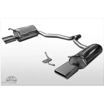 Tlumič výfuku Fox Sportauspuff koncový tlumič výfuku s koncovkou 1x145x65 Typ 59 na obou stranách pro Mercedes třída E C207 2009- s motorem 1.8, 2.2 D SLEVA 2%