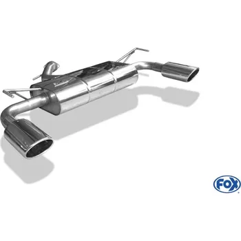 Tlumič výfuku Fox Sportauspuff koncový tlumič výfuku s koncovkou 115x85 Typ 32 na obou stranách pro Hyundai I30 PDE 2017- s motorem 1.4, 1.5 SLEVA 2%