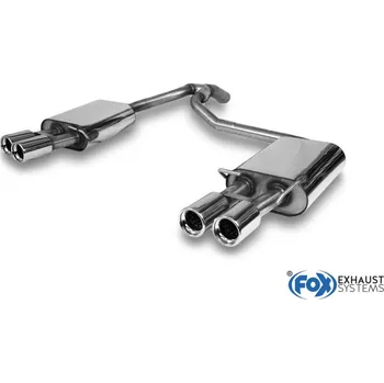 Tlumič výfuku Fox Sportauspuff koncový tlumič výfuku s koncovkou 2x80 Typ 13 na obou stranách pro Ford Mondeo IV s motorem 2.5, hatch. SLEVA 2%