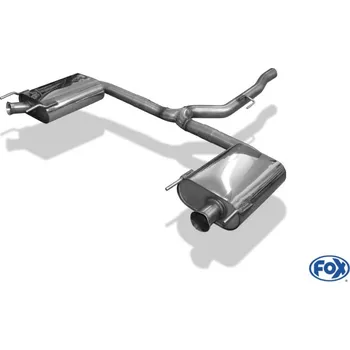 Tlumič výfuku Fox Sportauspuff koncový díl s napojením na orig. koncovky pro Opel Insignia A s motorem 2.8, OPC hatch./notchback SLEVA 2%