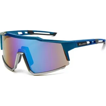 Sluneční brýle Xloop SHIELD WRAP Cyklistické sportovní sluneční brýle Modré Olympic eyewear 97k-cube