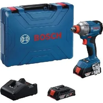 Bosch Nářadí - 18V AKU rázový utahovák, 2x aku 2,0 Ah GBA, nabíječka 06019N2122
