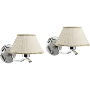 Koupelnové svítidlo Sapho ISOTTA nástěnné svítidlo E27, 60W, 230V, 2 ks, chrom 021003ST71IM2-C