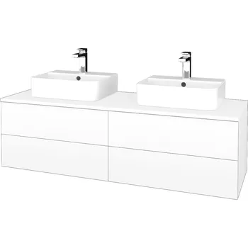 Koupelnový nábytek Dřevojas Koupelnová skříňka s umyvadlem MODULE SZZ4 140 (umyvadlo Joy 3)