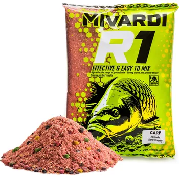 Návnadová surovina Mivardi Krmítková směs R1 Jahoda