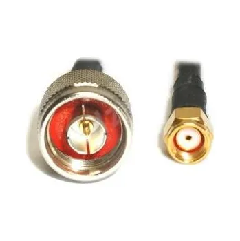 Anténní kabel Pigtail 1m RSMA male(dírka) - N male