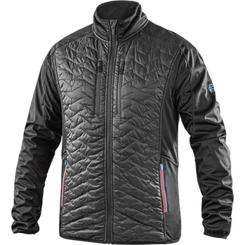 pracovní bunda CXS Bunda LEONIS II, pánská, černá s HV modro/červenými doplňky, vel. 3XL