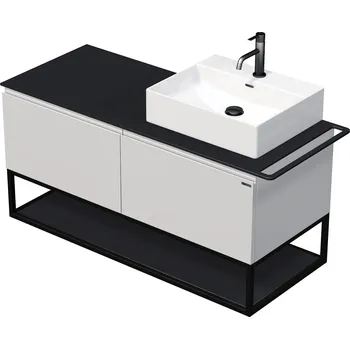 Koupelnový nábytek Intedoor Tara skříňka s umyvadlem na desku TA OALU 120P 2Z KDP Barva: A0076 Antracit Lesk