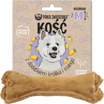 Pamlsek pro psa PAKA ZWIERZAKA Bone with rabbit and mango M 12 cm - pamlsek pro psa - 55g