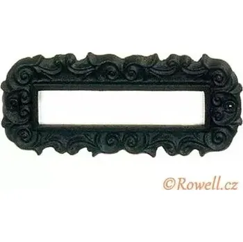 Nábytkové kování J1 Jmenovka černá