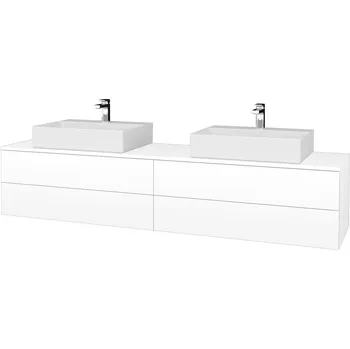 Koupelnový nábytek Dřevojas Koupelnová skříňka s umyvadlem MODULE SZZ4 200 (umyvadlo Kube)