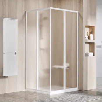 Ravak Supernova SRV2+SRV2 sprchový kout čtvercový 90x90 cm Profil: Bílá, Sklo: Grape