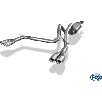 Fox Sportauspuff výfukový systém od katalyzátoru s koncovkou 2x90 Typ 17 na obou stranách pro Hummer H2 s motorem 6.0 l SLEVA 2%