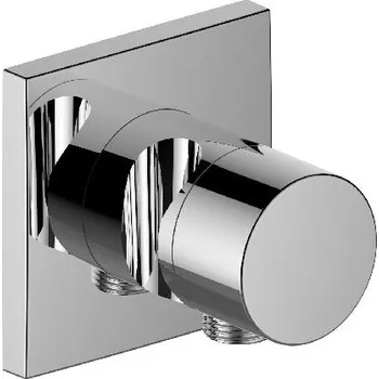 Ventil Keuco IXMO - Uzavírací a přepínací ventil pod omítku, pro 2 spotřebiče, s připojením a držákem sprchy, chrom 59557010202