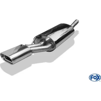 Tlumič výfuku Fox Sportauspuff koncový tlumič výfuku s koncovkou 135x80 Typ 53 pro Audi A6 4B 1997-2005 s motorem 1.8, 1.8 T, 1.9 TDI, 2.0, 2.4, 2.5 TDI, 2.8, pro vozy s výřezem v náraz. SLEVA 2%