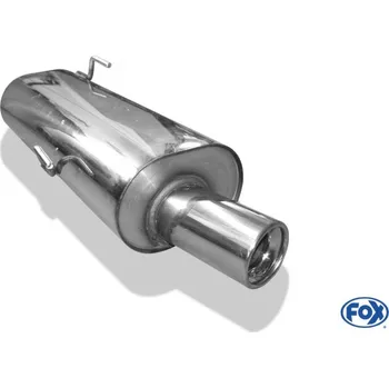 Tlumič výfuku Fox Sportauspuff koncový tlumič výfuku s koncovkou 1x90 Typ 13 pro Peugeot 206 s motorem 1.1, 1.4, 1.6 SLEVA 2%