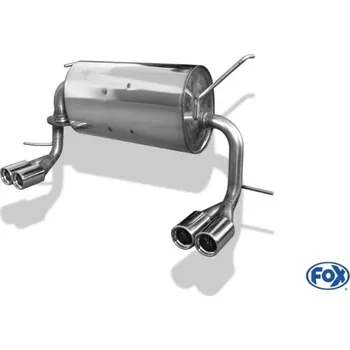 Tlumič výfuku Fox Sportauspuff koncový tlumič výfuku s koncovkou 2x76 Typ 13 na obou stranách pro Toyota MR2 W3 s motorem 1.8 SLEVA 2%