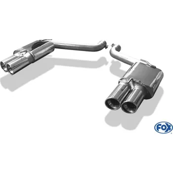 Tlumič výfuku Fox Sportauspuff koncový tlumič výfuku s koncovkou 2x100 Typ 17 na obou stranách pro Chrysler 300C 2004- s motorem 6.1 SRT8 SLEVA 2%