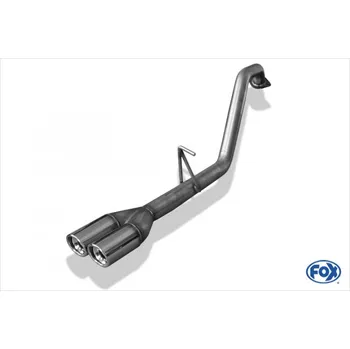 Tlumič výfuku Fox Sportauspuff koncový díl s koncovkou 2x80 Typ 17 pro Toyota Hilux 2007-07/2011 s motorem 3.0 Diesel SLEVA 2%