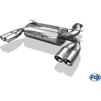 Tlumič výfuku Fox Sportauspuff koncový tlumič výfuku s koncovkou 2x90 Typ 17 na obou stranách pro Hummer H3 s motorem 3.5, 3.7 SLEVA 2%