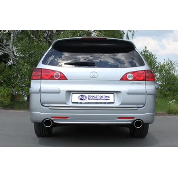 Tlumič výfuku Fox Sportauspuff koncový tlumič výfuku s koncovkou 1x100 Typ 16 na obou stranách pro Honda Accord VII s motorem 2.0 (CM1) SLEVA 2%