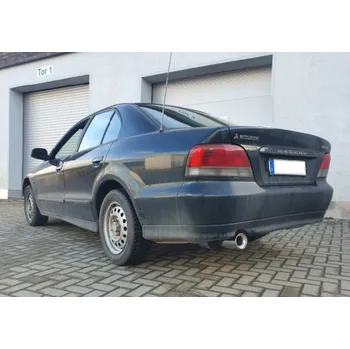 Tlumič výfuku Fox Sportauspuff koncový tlumič výfuku s koncovkou 1x100 Typ 13 pro Mitsubishi Galant EA 1996- s motorem 2.4, 2.5 V6 24V, určeno pro Limousine SLEVA 2%