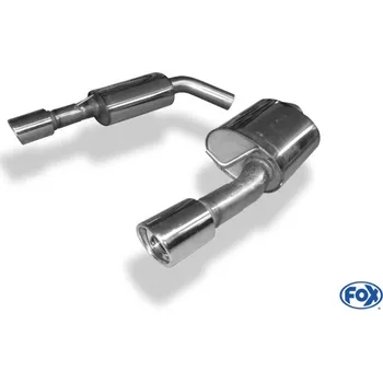 Tlumič výfuku Fox Sportauspuff koncový tlumič výfuku s koncovkou 1x90 Typ 17 na obou stranách pro BMW řada 3 E90, E91, E92, E93 s motorem 3.0, 3.0 d SLEVA 2%