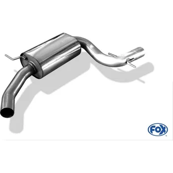 Tlumič výfuku Fox Sportauspuff středový tlumič výfuku pro Volkswagen Golf VI 2009- s motorem 2.0 FSI Turbo SLEVA 2%