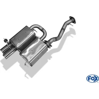 Tlumič výfuku Fox Sportauspuff koncový tlumič výfuku s koncovkou 2x80 Typ 24 pro BMW řada 3 E90, E91 2007- s motorem 3.0 (N53) SLEVA 2%