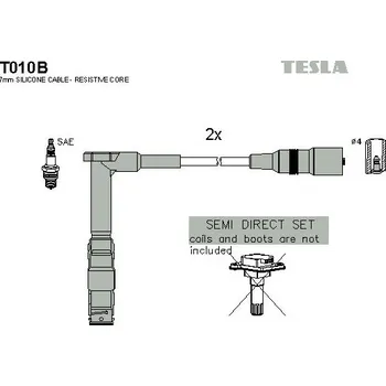 Autoelektrika Sada kabelů pro zapalování TESLA T010B
