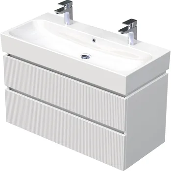 Koupelnový nábytek Intedoor Storm 3D, koupelnová skříňka s dvojumyvadlem - STORM 3D 100D 2Z A8916 STORM 3D 100D 2Z A8916