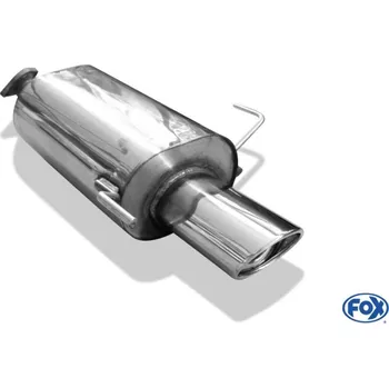 Tlumič výfuku Fox Sportauspuff koncový tlumič výfuku s koncovkou 115x85 Typ 33 pro Nissan Almera N15 s motorem 1.4, 1.6, 2.0 D SLEVA 2%