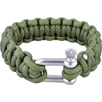 Náramek Náramek Paracord MFH s kovovou sponou (taktický náramek na ruku do přírody)
