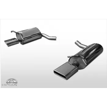 Tlumič výfuku Fox Sportauspuff koncový tlumič výfuku s koncovkou 1x145x65 Typ 59 na obou stranách pro Mercedes třída E C207 2009- s motorem 3.0 CDI, 3.5 SLEVA 2%