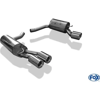 Tlumič výfuku Fox Sportauspuff koncový tlumič výfuku s koncovkou 2x90 Typ 13 na obou stranách pro Mercedes CLS 2011- s motorem 3.5 SLEVA 2%