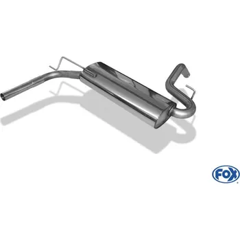 Tlumič výfuku Fox Sportauspuff koncový díl výfuku s koncovkou 1x45 Typ 10 vlevo pro Lada 2010- s motorem 1.7 SLEVA 2%