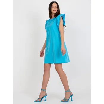 Dámské šaty Modré šaty z bavlny LK-